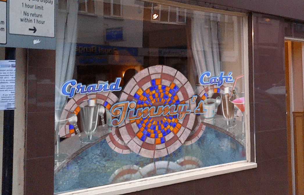 Window Display: Jimmy's Grand Cafe