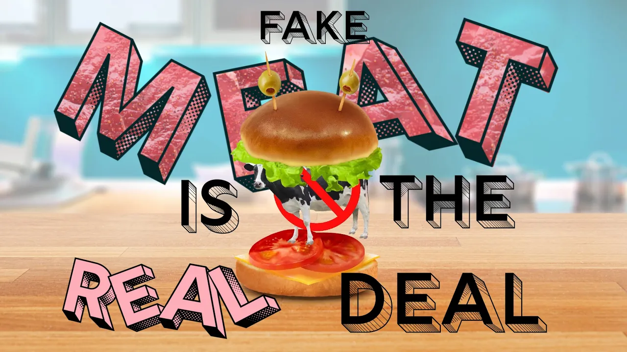 Vegan Not-A-Burger animated character