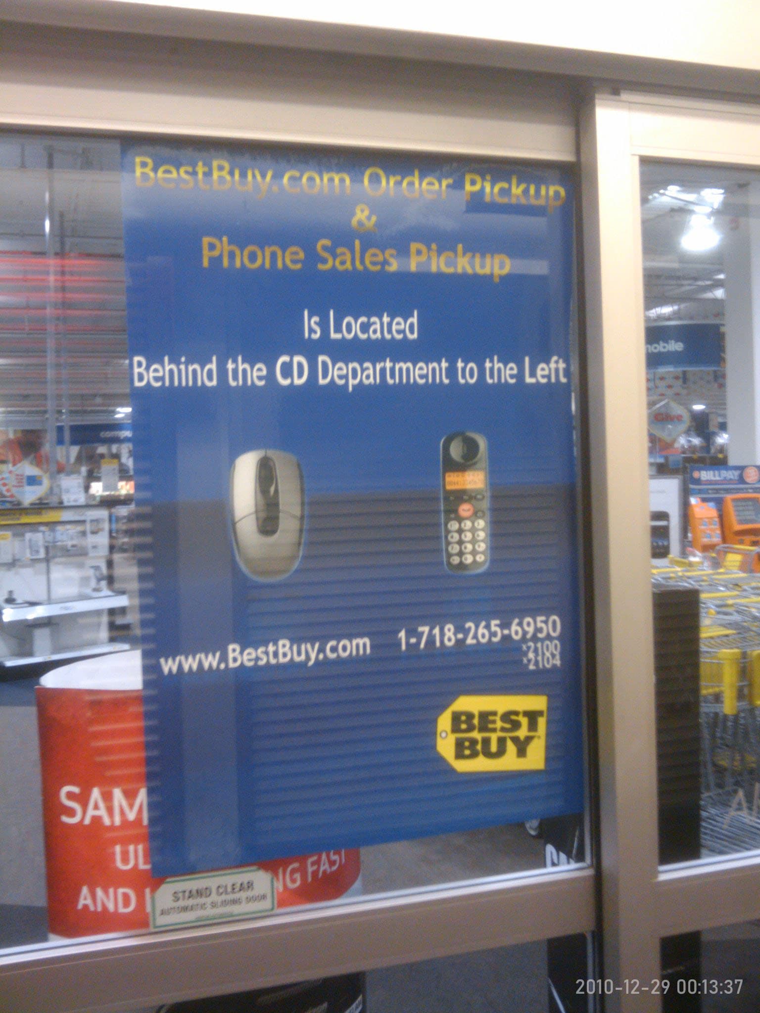 Best Buy retail com pickup poster