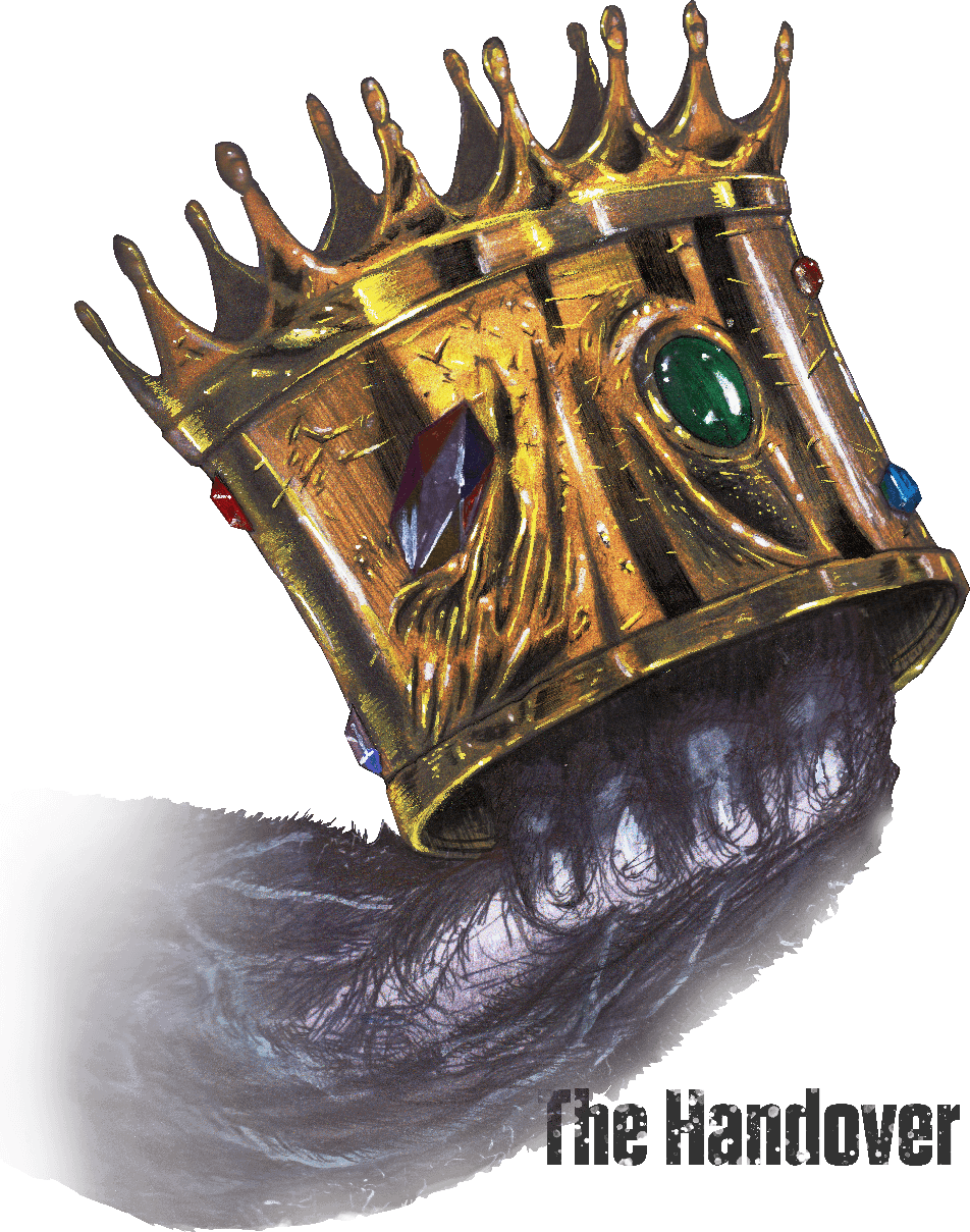 The Handover, mixed media fine art