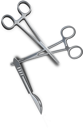 MILLER Banding Procedure scissor graphic