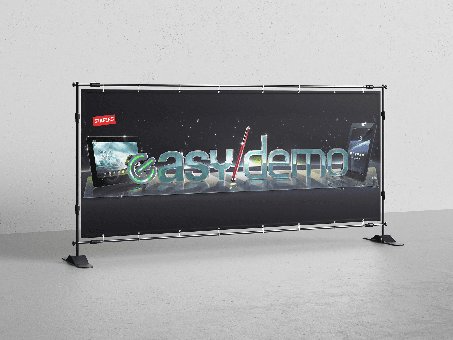 Staples tech demo banner