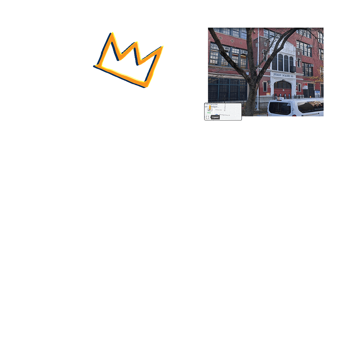 Success Academy shirt, detail inset